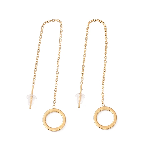 PandaHall Long Chain with Open Ring Dangle Stud Earrings, 304 Stainless Steel Ear Thread for Women, Golden, 101mm, Pin: 1mm 304 Stainless...
PandaHall Long Chain with Open Ring Dangle Stud Earrings, 304 Stainless Steel Ear Thread for Women, Golden, 101mm, Pin: 1mm 304 Stainless...