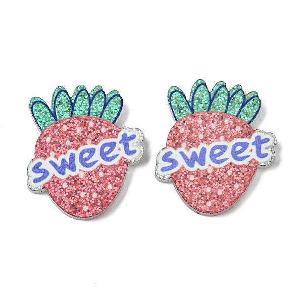 PandaHall Resin Decoden Cabochons, with Paillette/Glitter Sequins, Strawberry, 23.5x20x2mm Resin Strawberry Pink
PandaHall Resin Decoden Cabochons, with Paillette/Glitter Sequins, Strawberry, 23.5x20x2mm Resin Strawberry Pink