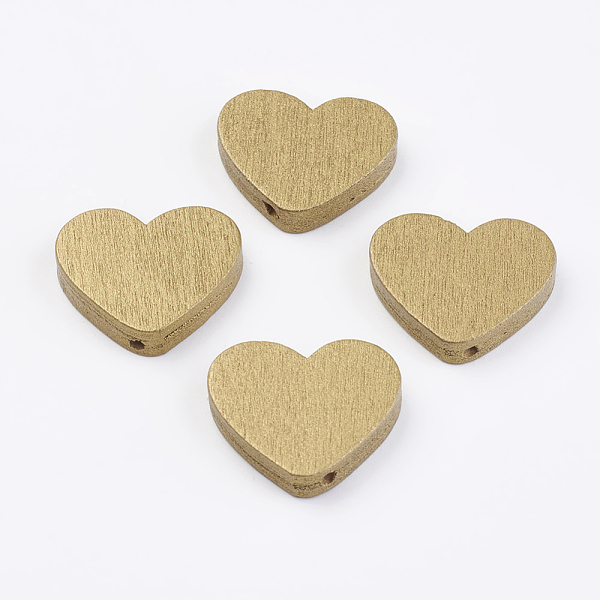 PandaHall Spray Painted Natural Wood Beads, Heart, Golden Plated, 21x23.5x5mm, Hole: 2mm, about 590pcs/500g Wood Heart
PandaHall Spray Painted Natural Wood Beads, Heart, Golden Plated, 21x23.5x5mm, Hole: 2mm, about 590pcs/500g Wood Heart