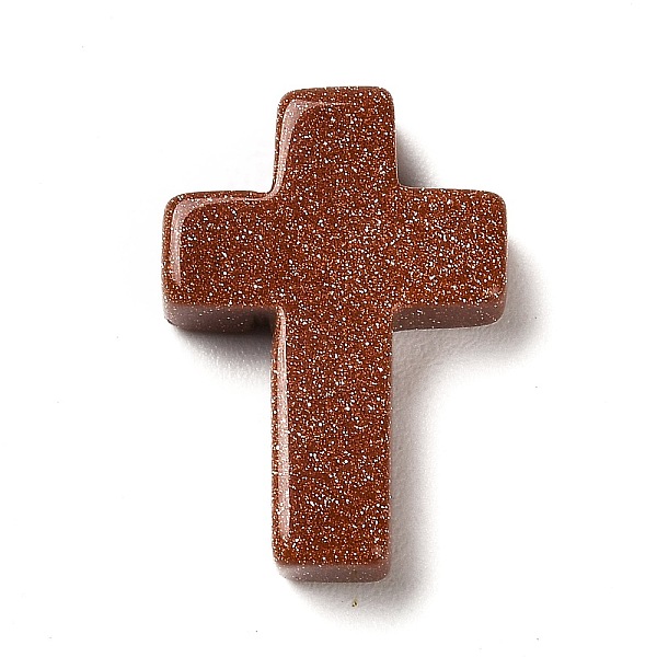PandaHall Synthetic Goldstone Pendants, Religion Corss Charms, 26~26.5x17.5~18x6~6.5mm, Hole: 1.6mm Goldstone Cross
PandaHall Synthetic Goldstone Pendants, Religion Corss Charms, 26~26.5x17.5~18x6~6.5mm, Hole: 1.6mm Goldstone Cross
