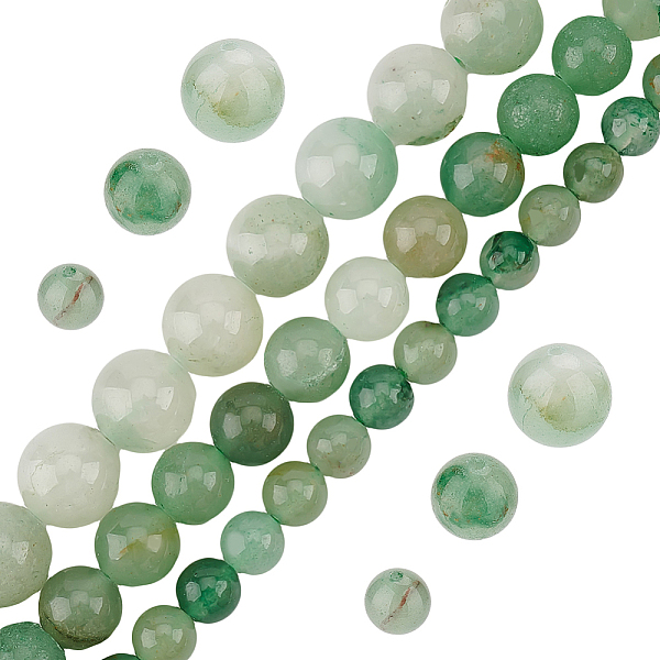 PandaHall Olycraft 3 Strands 3 Styles Natural Green Aventurine Beads Strands, Round, 6~10.5mm, Hole: 1~1.2mm, 1 strand/style Green...
PandaHall Olycraft 3 Strands 3 Styles Natural Green Aventurine Beads Strands, Round, 6~10.5mm, Hole: 1~1.2mm, 1 strand/style Green...