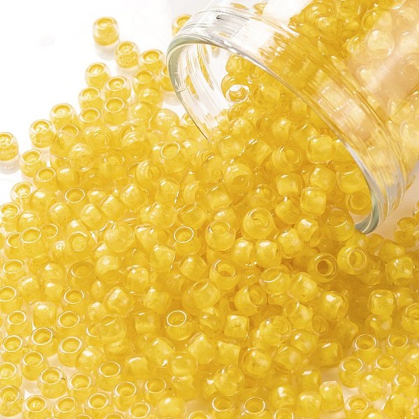 PandaHall TOHO Round Seed Beads, Japanese Seed Beads, (973) Inside Color Crystal/Neon Champagne Yellow Lined, 8/0, 3mm, Hole: 1mm, about...
PandaHall TOHO Round Seed Beads, Japanese Seed Beads, (973) Inside Color Crystal/Neon Champagne Yellow Lined, 8/0, 3mm, Hole: 1mm, about...