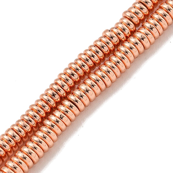 PandaHall Electroplated Synthetic Non-Magnetic Hematite Beads Strands, Rondelle, Rose Gold Plated, 2x1mm, Hole: 0.9mm, about 392pcs/strand...
PandaHall Electroplated Synthetic Non-Magnetic Hematite Beads Strands, Rondelle, Rose Gold Plated, 2x1mm, Hole: 0.9mm, about 392pcs/strand...