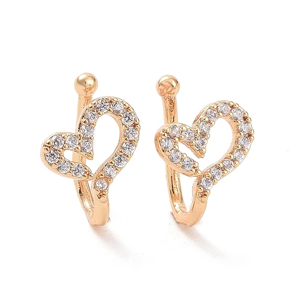 PandaHall Clear Cubic Zirconia Heart Cuff Earrings, Brass Non-piercing Jewelry for Women, Real 18K Gold Plated, 10x7x7mm Cubic Zirconia...
PandaHall Clear Cubic Zirconia Heart Cuff Earrings, Brass Non-piercing Jewelry for Women, Real 18K Gold Plated, 10x7x7mm Cubic Zirconia...
