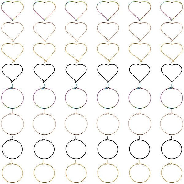 PandaHall DICOSMETIC 24Pcs 6 Style Ion Plating(IP) 316L Surgical, 24Pcs 6 Style 304 Stainless Steel Hoop Earring Findings, Wine Glass Charms...
PandaHall DICOSMETIC 24Pcs 6 Style Ion Plating(IP) 316L Surgical, 24Pcs 6 Style 304 Stainless Steel Hoop Earring Findings, Wine Glass Charms...