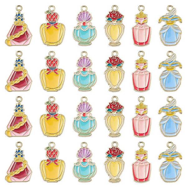 PandaHall 30Pcs 6 Styles Alloy Pendants, with Enamel, Light Gold, Perfume Bottle Charm, Mixed Color, 23~24x11~15x1.5mm, Hole: 1.8mm..., Multicolor
PandaHall 30Pcs 6 Styles Alloy Pendants, with Enamel, Light Gold, Perfume Bottle Charm, Mixed Color, 23~24x11~15x1.5mm, Hole: 1.8mm..., Multicolor