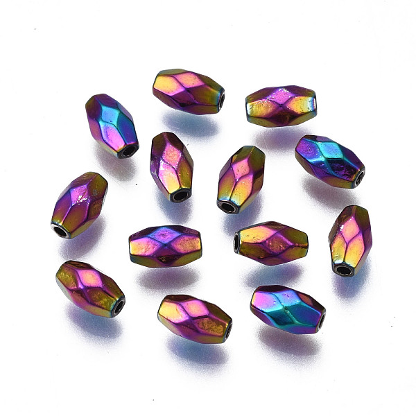 PandaHall Rack Plating Rainbow Color Alloy Beads, Cadmium Free & Nickel Free & Lead Free, Faceted, Barrel, 7x4x4.5mm, Hole: 1.2mm Alloy...
PandaHall Rack Plating Rainbow Color Alloy Beads, Cadmium Free & Nickel Free & Lead Free, Faceted, Barrel, 7x4x4.5mm, Hole: 1.2mm Alloy...