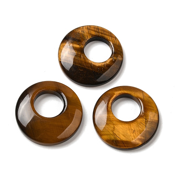 PandaHall Natural Tiger Eye Pendants, Donut/Pi Disc Charms, 27.5~28x4.5~5.5mm Tiger Eye Donut
PandaHall Natural Tiger Eye Pendants, Donut/Pi Disc Charms, 27.5~28x4.5~5.5mm Tiger Eye Donut