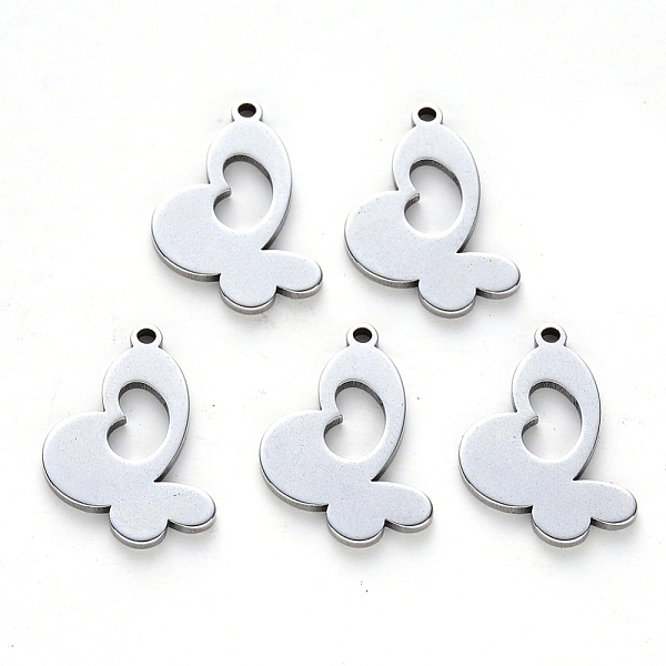 PandaHall 304 Stainless Steel Pendants, Laser Cut, Butterfly, Stainless Steel Color, 18x11x1mm, Hole: 1.2mm 304 Stainless Steel Butterfly
PandaHall 304 Stainless Steel Pendants, Laser Cut, Butterfly, Stainless Steel Color, 18x11x1mm, Hole: 1.2mm 304 Stainless Steel Butterfly