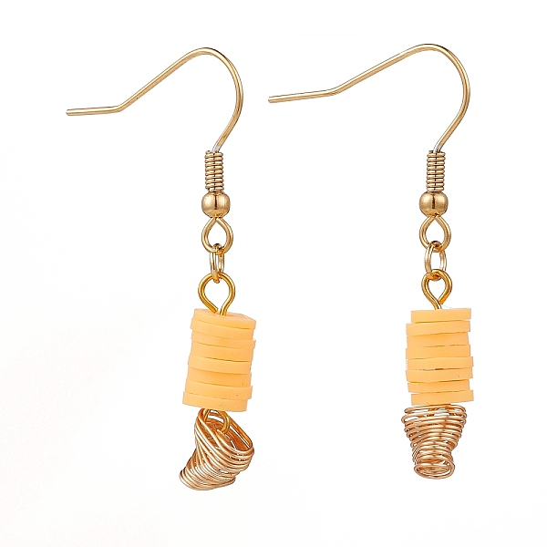 PandaHall Polymer Clay Heishi Beads Dangle Earrings, with Golden Plated 304 Stainless Steel Earring Hooks, Gold, 44mm, Pin: 0.7mm Polymer...
PandaHall Polymer Clay Heishi Beads Dangle Earrings, with Golden Plated 304 Stainless Steel Earring Hooks, Gold, 44mm, Pin: 0.7mm Polymer...