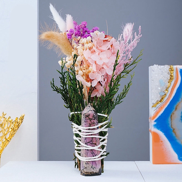 PandaHall Natural Rhodonite Artifical Bouquets, Tulip Flower Gift for Birthday, 80~100mm Rhodonite Flower
PandaHall Natural Rhodonite Artifical Bouquets, Tulip Flower Gift for Birthday, 80~100mm Rhodonite Flower
