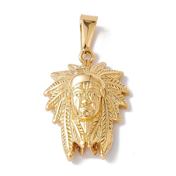 PandaHall Vacuum Plating 304 Stainless Steel Pendants, Indian Chief Head Charm, Golden, 33x23.5x8mm, Hole: 9.5x4.5mm 304 Stainless Steel...
PandaHall Vacuum Plating 304 Stainless Steel Pendants, Indian Chief Head Charm, Golden, 33x23.5x8mm, Hole: 9.5x4.5mm 304 Stainless Steel...