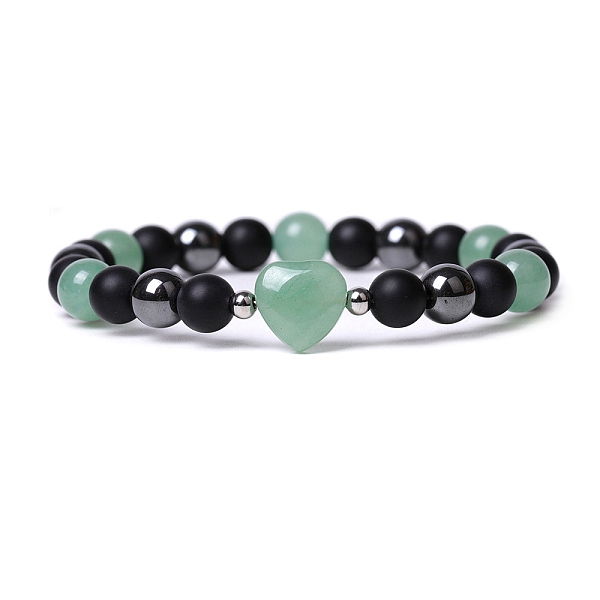 PandaHall Natural Green Aventurine Heart Beaded Stretch Bracelet, 7-1/2 inch(19cm) Green Aventurine Heart
PandaHall Natural Green Aventurine Heart Beaded Stretch Bracelet, 7-1/2 inch(19cm) Green Aventurine Heart