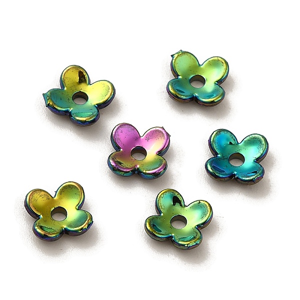 PandaHall Plating Opaque Acrylic Bead Caps, 4-Petal Flower, Colorful, 7x7x1.7mm, Hole: 1.2mm Acrylic
PandaHall Plating Opaque Acrylic Bead Caps, 4-Petal Flower, Colorful, 7x7x1.7mm, Hole: 1.2mm Acrylic
