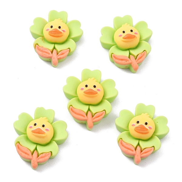 PandaHall Opaque Resin Cabochons, for DIY Accessories, Flower with Duck, Green Yellow, 22x19.5x8.5mm Resin Flower
PandaHall Opaque Resin Cabochons, for DIY Accessories, Flower with Duck, Green Yellow, 22x19.5x8.5mm Resin Flower