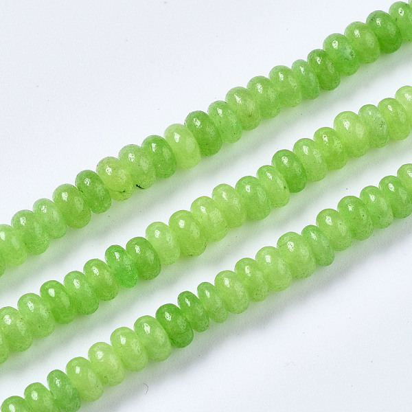 PandaHall Natural White Jade Beads Strands, Dyed, Rondelle, Lime Green, 4~5x2mm, Hole: 0.8mm, about 155~160pcs/strand, 14.96~15.35 inch...
PandaHall Natural White Jade Beads Strands, Dyed, Rondelle, Lime Green, 4~5x2mm, Hole: 0.8mm, about 155~160pcs/strand, 14.96~15.35 inch...