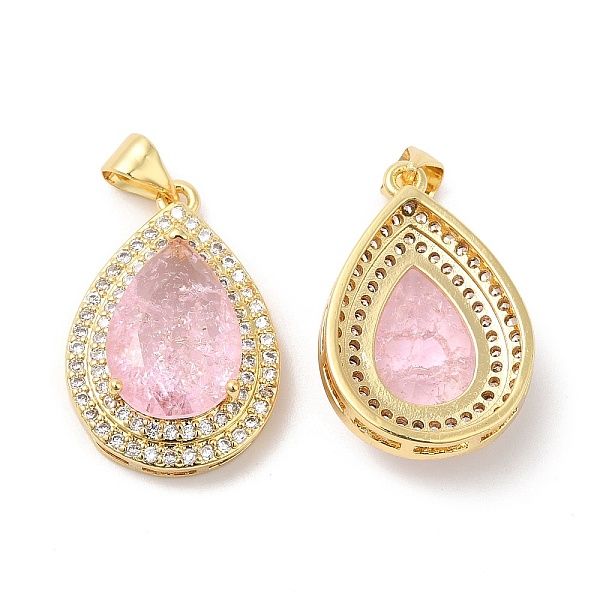 PandaHall Real 16K Gold Plated Brass Micro Pave Cubic Zirconia Pendants, with Glass, Teardrop Charms, Pink, 23.5x16x7mm, Hole: 5x3.5mm...
PandaHall Real 16K Gold Plated Brass Micro Pave Cubic Zirconia Pendants, with Glass, Teardrop Charms, Pink, 23.5x16x7mm, Hole: 5x3.5mm...