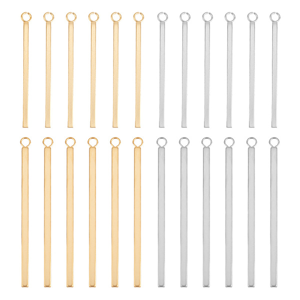 PandaHall UNICRAFTALE 24pcs 2 Sizes 33mm/43mm Long Charms Stainless Steel Bar Shape Pendants Golden & Stainless Steel Color Charms Smooth...
PandaHall UNICRAFTALE 24pcs 2 Sizes 33mm/43mm Long Charms Stainless Steel Bar Shape Pendants Golden & Stainless Steel Color Charms Smooth...