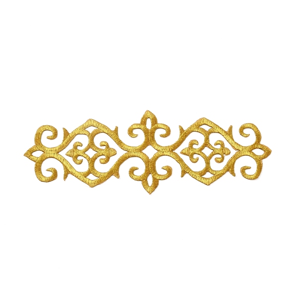 PandaHall Polyester Computerized Embroidered Cloth Patch, Adhesive/Sew on Patches, Costume Accessories, Rectangle with Floral Pattern, Gold...
PandaHall Polyester Computerized Embroidered Cloth Patch, Adhesive/Sew on Patches, Costume Accessories, Rectangle with Floral Pattern, Gold...