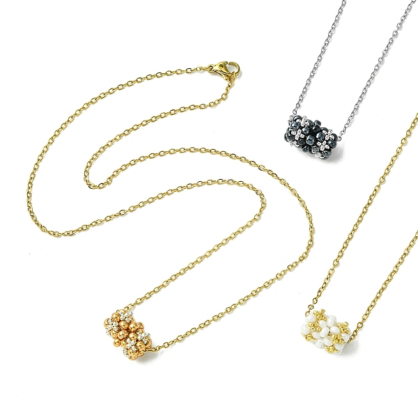 PandaHall 3Pcs Braided Glass Seed Bead Column Pendant Necklaces, 304 Stainless Steel Cable Chain Necklaces for Women, Mixed Color, 17.80..., Multicolor
PandaHall 3Pcs Braided Glass Seed Bead Column Pendant Necklaces, 304 Stainless Steel Cable Chain Necklaces for Women, Mixed Color, 17.80..., Multicolor