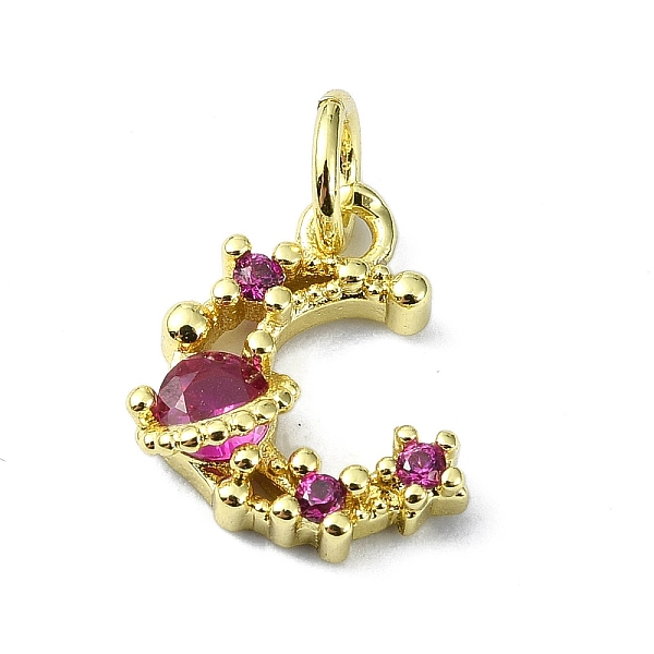 PandaHall Brass Micro Pave Cubic Zirconia Pendants, with Jump Ring, Moon Charm, Real 18K Gold Plated, 12.5x9.5x3.5mm, Hole: 3mm Brass+Cubic..., Purple
PandaHall Brass Micro Pave Cubic Zirconia Pendants, with Jump Ring, Moon Charm, Real 18K Gold Plated, 12.5x9.5x3.5mm, Hole: 3mm Brass+Cubic..., Purple