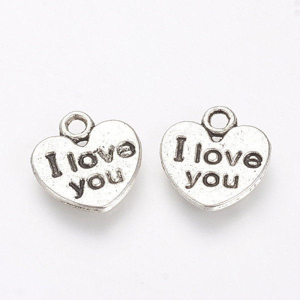 PandaHall Tibetan Style Alloy Pendants, Heart with Word I Love, For Valentine's Day you, Cadmium Free & Nickel Free & Lead Free, Antique...
PandaHall Tibetan Style Alloy Pendants, Heart with Word I Love, For Valentine's Day you, Cadmium Free & Nickel Free & Lead Free, Antique...