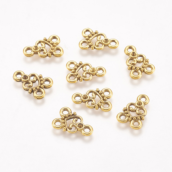PandaHall Chandelier Component Links, 3 Loop Connectors, Lead Free, Nickel Free and Cadmium Free, Alloy, Heart, Antique Golden, 15x11x2mm...
PandaHall Chandelier Component Links, 3 Loop Connectors, Lead Free, Nickel Free and Cadmium Free, Alloy, Heart, Antique Golden, 15x11x2mm...