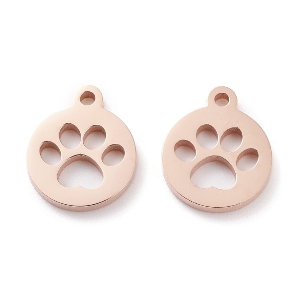 PandaHall Ion Plating(IP) 304 Stainless Steel Charms, Laser Cut, Flat Round with Dog Footprint, Rose Gold, 13x11x1.5mm, Hole: 1.4mm 304...
PandaHall Ion Plating(IP) 304 Stainless Steel Charms, Laser Cut, Flat Round with Dog Footprint, Rose Gold, 13x11x1.5mm, Hole: 1.4mm 304...