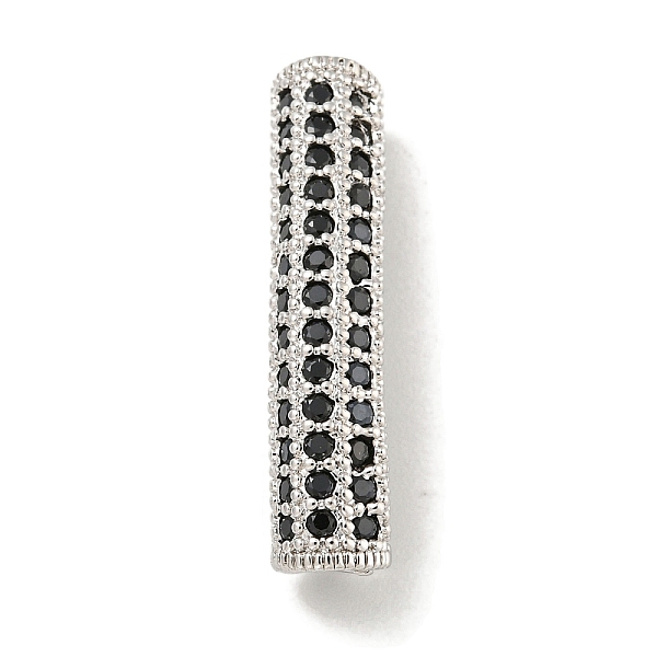 PandaHall Brass Micro Pave Black Cubic Zirconia Beads, Bend Tube, Platinum, 27x6x5.5mm, Hole: 3.5x4mm Brass+Cubic Zirconia Tube Black
PandaHall Brass Micro Pave Black Cubic Zirconia Beads, Bend Tube, Platinum, 27x6x5.5mm, Hole: 3.5x4mm Brass+Cubic Zirconia Tube Black