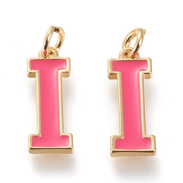 PandaHall Brass Enamel Pendants, with Jump Ring, Long-Lasting Plated, Real 18K Gold Plated, Letter.I, Hot Pink, Letter.I, I: 18x6.5x1.8mm...
PandaHall Brass Enamel Pendants, with Jump Ring, Long-Lasting Plated, Real 18K Gold Plated, Letter.I, Hot Pink, Letter.I, I: 18x6.5x1.8mm...