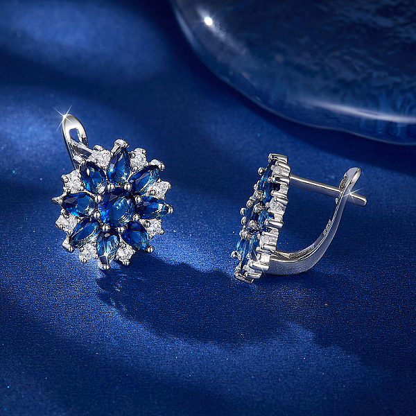 PandaHall 925 Sterling Silver Snowflake Stud Earrings for Women Sterling Silver Snowflake Blue
PandaHall 925 Sterling Silver Snowflake Stud Earrings for Women Sterling Silver Snowflake Blue