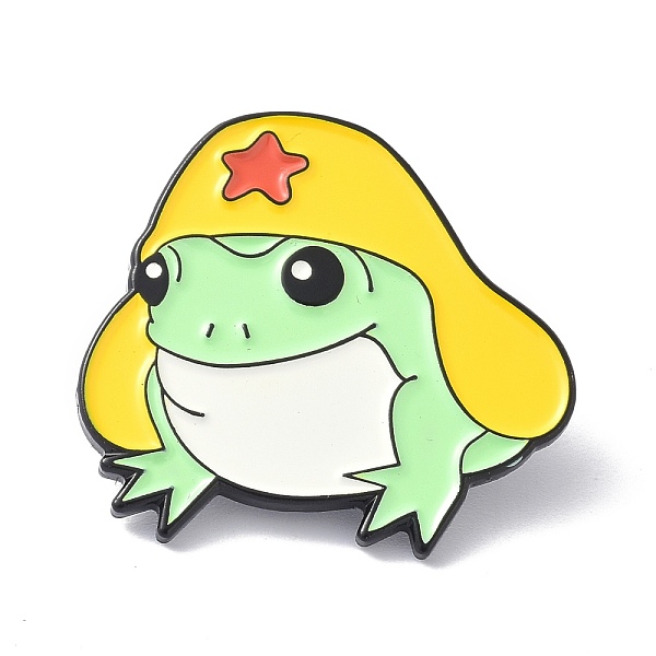 PandaHall Frog with Star Hat Enamel Pin, Animal Alloy Enamel Brooch Pin for Clothes Bags, Electrophoresis Black, Yellow, 28x30x11mm, Pin...
PandaHall Frog with Star Hat Enamel Pin, Animal Alloy Enamel Brooch Pin for Clothes Bags, Electrophoresis Black, Yellow, 28x30x11mm, Pin...
