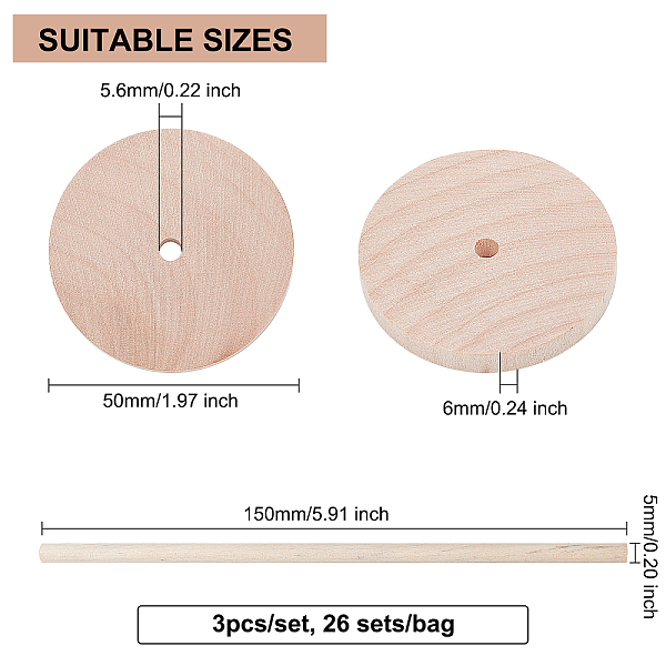 PandaHall OLYCRAFT 78pcs Wooden Wheels 5cm Diameter Unfinshed Wooden Wheel Small Wood Wheels with Wooden Sticks Flat Wooden Craft Wheels for..., Orange
PandaHall OLYCRAFT 78pcs Wooden Wheels 5cm Diameter Unfinshed Wooden Wheel Small Wood Wheels with Wooden Sticks Flat Wooden Craft Wheels for..., Orange