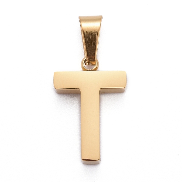 PandaHall Ion Plating(IP) 304 Stainless Steel Letter Pendants, Manual Polishing, Alphabet, Golden, Letter.T, 18.5x12x3.5mm, Hole: 6.5x3.5mm...
PandaHall Ion Plating(IP) 304 Stainless Steel Letter Pendants, Manual Polishing, Alphabet, Golden, Letter.T, 18.5x12x3.5mm, Hole: 6.5x3.5mm...