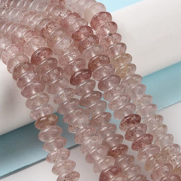 PandaHall Natural Strawberry Quartz Beads Strands, Saucer Beads, Rondelle, 6~6.5x3mm, Hole: 1mm, about 118~119pcs/strand, 15.35''(39cm)...
PandaHall Natural Strawberry Quartz Beads Strands, Saucer Beads, Rondelle, 6~6.5x3mm, Hole: 1mm, about 118~119pcs/strand, 15.35''(39cm)...