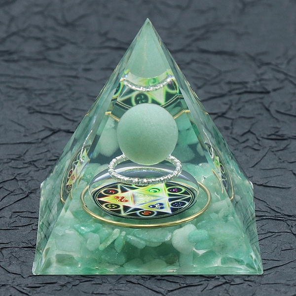 PandaHall Resin Orgonite Pyramid, Green Aventurine Energy Generator, for Stress Reduce Healing Meditation Attract Wealth Lucky Room Decor...
PandaHall Resin Orgonite Pyramid, Green Aventurine Energy Generator, for Stress Reduce Healing Meditation Attract Wealth Lucky Room Decor...