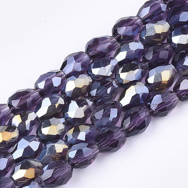PandaHall Electroplate Glass Beads Strands, AB Color Plated, Faceted, Teardrop, Indigo, 7.5~8x6mm, Hole: 1mm, about 66~68pcs/strand, 22.6..., Purple
PandaHall Electroplate Glass Beads Strands, AB Color Plated, Faceted, Teardrop, Indigo, 7.5~8x6mm, Hole: 1mm, about 66~68pcs/strand, 22.6..., Purple