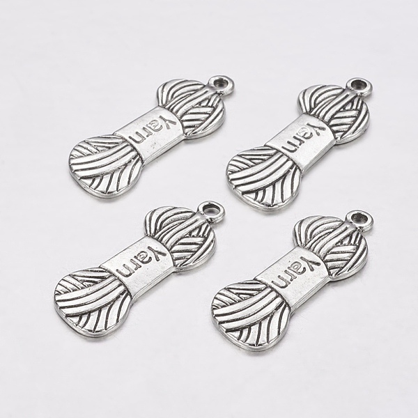 PandaHall Tibetan Style Pendants, Lead Free & Cadmium Free, Yarn Clew, Antique Silver, 11x30x1mm, Hole: 2mm Alloy Others
PandaHall Tibetan Style Pendants, Lead Free & Cadmium Free, Yarn Clew, Antique Silver, 11x30x1mm, Hole: 2mm Alloy Others