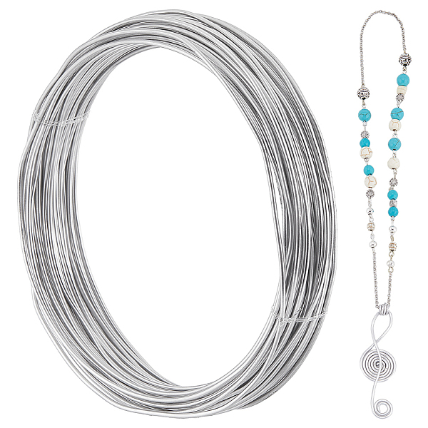 PandaHall SUNNYCLUE Aluminum Wire, Round, Bendable Flexible Craft Wire, with Spool, Silver, 15 Gauge, 1.5mm, about 98.43 Feet(30m)/Bag...
PandaHall SUNNYCLUE Aluminum Wire, Round, Bendable Flexible Craft Wire, with Spool, Silver, 15 Gauge, 1.5mm, about 98.43 Feet(30m)/Bag...