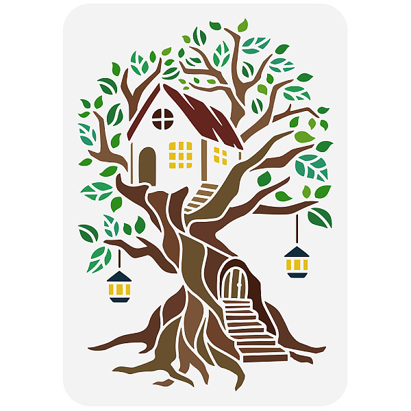 PandaHall FINGERINSPIRE Tree House Stencil for Painting 11.7x8.3 inch Hollow Out Tree of Life Drawing Stencils Reusable Plastic Log Cabin...
PandaHall FINGERINSPIRE Tree House Stencil for Painting 11.7x8.3 inch Hollow Out Tree of Life Drawing Stencils Reusable Plastic Log Cabin...