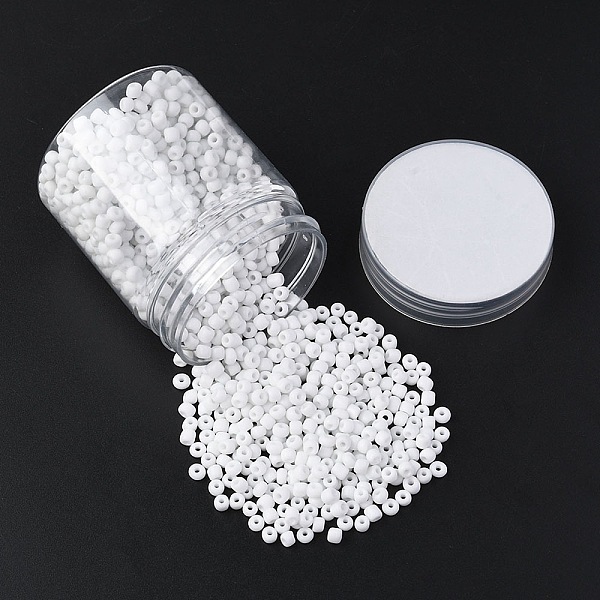 PandaHall 1300Pcs 6/0 Glass Seed Beads, Opaque Colours Seed, Round, Small Craft Beads for DIY Jewelry Making, White, 4mm, Hole:1.5mm Glass...
PandaHall 1300Pcs 6/0 Glass Seed Beads, Opaque Colours Seed, Round, Small Craft Beads for DIY Jewelry Making, White, 4mm, Hole:1.5mm Glass...