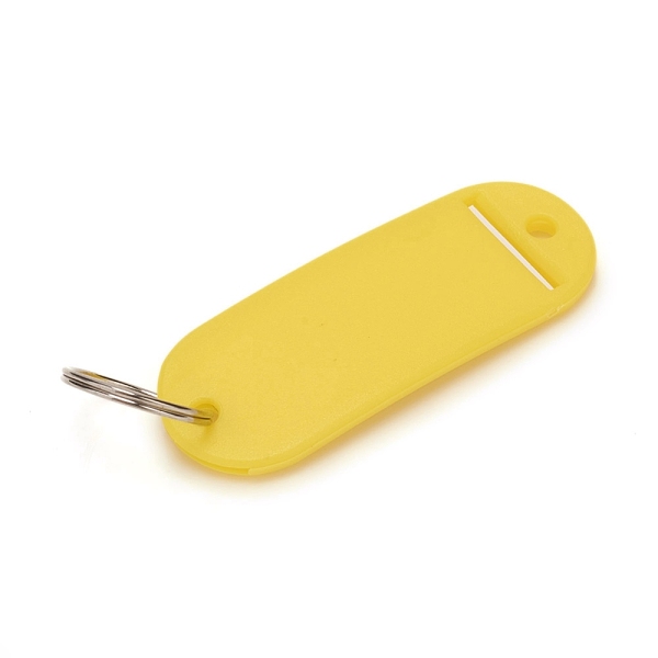 PandaHall Polyethylene(PE) Key Tags, with Iron Split Ring Label Window, for Luggage Tag Keychain, Oval, Yellow, 58x22x3mm, Hole: 3~4mm...
PandaHall Polyethylene(PE) Key Tags, with Iron Split Ring Label Window, for Luggage Tag Keychain, Oval, Yellow, 58x22x3mm, Hole: 3~4mm...