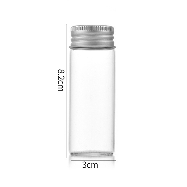 PandaHall Clear Glass Bottles Bead Containers, Screw Top Bead Storage Tubes with Aluminum Cap, Column, Silver, 3x8cm, Capacity: 40ml(1.35fl....
PandaHall Clear Glass Bottles Bead Containers, Screw Top Bead Storage Tubes with Aluminum Cap, Column, Silver, 3x8cm, Capacity: 40ml(1.35fl....