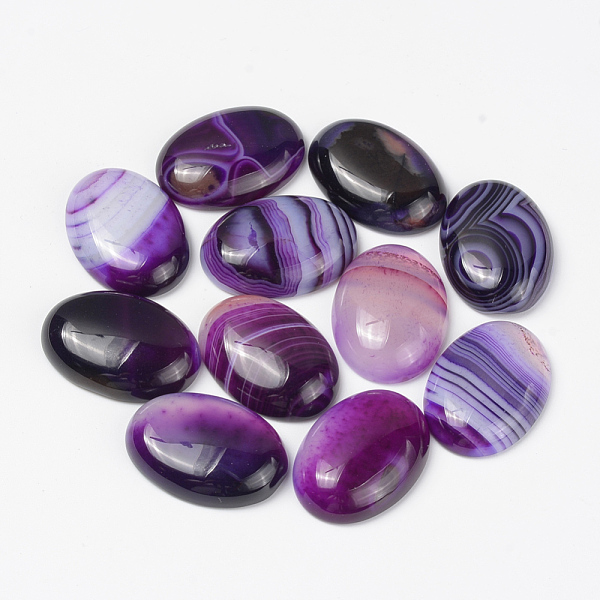 PandaHall Natural Striped Agate/Banded Agate Cabochons, Dyed, Oval, Purple, 18x13x5mm Banded Agate Oval Purple
PandaHall Natural Striped Agate/Banded Agate Cabochons, Dyed, Oval, Purple, 18x13x5mm Banded Agate Oval Purple