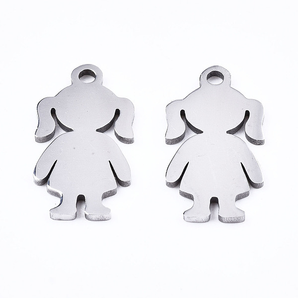PandaHall 201 Stainless Steel Pendants, Laser Cut, Silhouette Little Girl, Stainless Steel Color, 15.5x8x1mm, Hole: 1.4mm 201 Stainless...
PandaHall 201 Stainless Steel Pendants, Laser Cut, Silhouette Little Girl, Stainless Steel Color, 15.5x8x1mm, Hole: 1.4mm 201 Stainless...