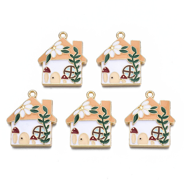 PandaHall Rack Plating Alloy Enamel Pendants, Cadmium Free & Nickel Free & Lead Free, House, White, 28.5x24x3.5mm, Hole: 1.8mm Alloy+Enamel...
PandaHall Rack Plating Alloy Enamel Pendants, Cadmium Free & Nickel Free & Lead Free, House, White, 28.5x24x3.5mm, Hole: 1.8mm Alloy+Enamel...