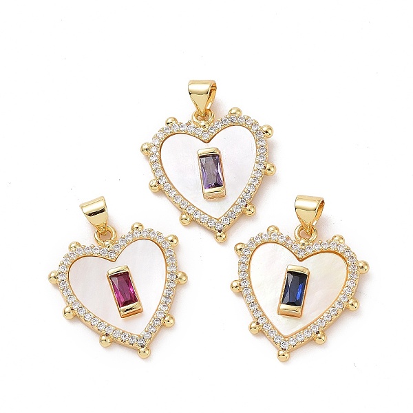 PandaHall Brass Micro Pave Cubic Zirconia Pendants, with Shell, Heart Charms, Mixed Color, 23x21x4mm, Hole: 3.5x4.5mm Brass+Cubic..., Multicolor
PandaHall Brass Micro Pave Cubic Zirconia Pendants, with Shell, Heart Charms, Mixed Color, 23x21x4mm, Hole: 3.5x4.5mm Brass+Cubic..., Multicolor