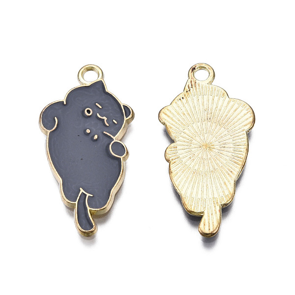 PandaHall Alloy Enamel Pendants, Cadmium Free & Lead Free, Light Gold, Cat, Gray, 15x31x1.5mm, Hole: 2mm Alloy+Enamel Cat Shape Gray
PandaHall Alloy Enamel Pendants, Cadmium Free & Lead Free, Light Gold, Cat, Gray, 15x31x1.5mm, Hole: 2mm Alloy+Enamel Cat Shape Gray