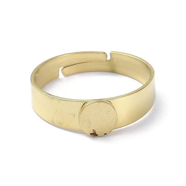 PandaHall 304 Stainless Steel Pad Rings Setting, Round, Golden, Tray: 3~5mm, 3~5mm,US Size 7(17.3mm) 304 Stainless Steel
PandaHall 304 Stainless Steel Pad Rings Setting, Round, Golden, Tray: 3~5mm, 3~5mm,US Size 7(17.3mm) 304 Stainless Steel
