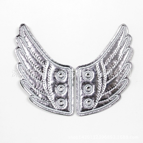 PandaHall Cloth with Felt Shoe Decorations, Shoe DIY Accessories, Wing, Silver, 11x7cm Polyester Wing Silver
PandaHall Cloth with Felt Shoe Decorations, Shoe DIY Accessories, Wing, Silver, 11x7cm Polyester Wing Silver